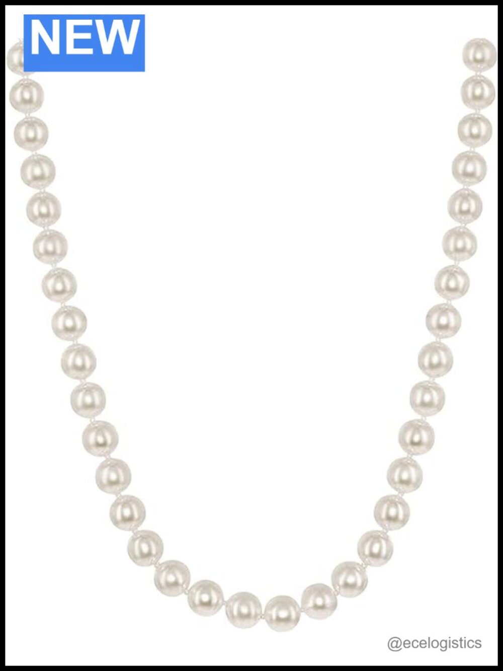 14K Gold Akoya Cultured Pearl Strand Necklace Silk-Knotted 18"